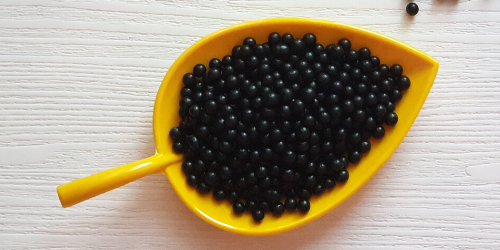 Choco Ball-Polished- Black-4mm
