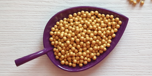 Choco Ball-Metallic-Gold-4mm